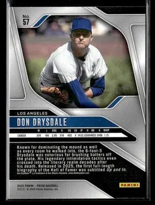 2025 Panini Prizm #57 Don Drysdale - Baseball Card Single