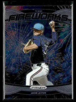 2025 Panini Prizm #7 Jack Leiter Fireworks - Baseball Card Single