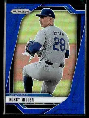 2025 Panini Prizm #84 Bobby Miller Blue Prizm #/199 - Baseball Card Single