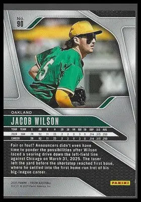 2025 Panini Prizm #90 Jacob Wilson