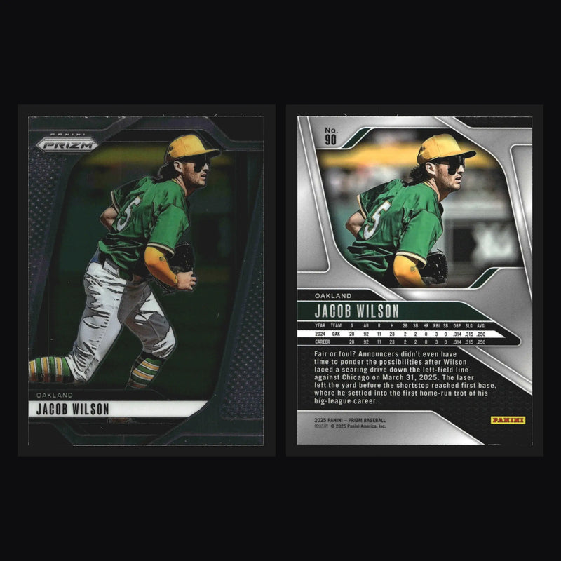 2025 Panini Prizm #90 Jacob Wilson Oakland Athletics - Baseball Card Single