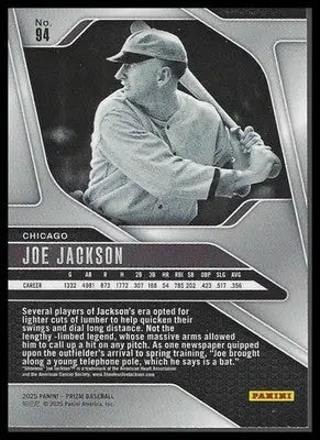 2025 Panini Prizm #94 Joe Jackson