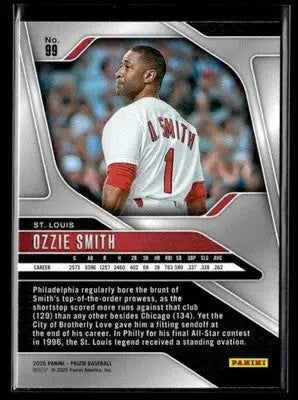 2025 Panini Prizm #99 Ozzie Smith - Baseball Card Single
