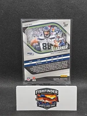 2025 Panini Prizm - AJ Barner #297 Neon Green Pulsar Prizm - Football Card Single