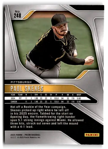 2025 Panini Prizm Base #248 Paul Skenes NM-MT Pirates ID:79470