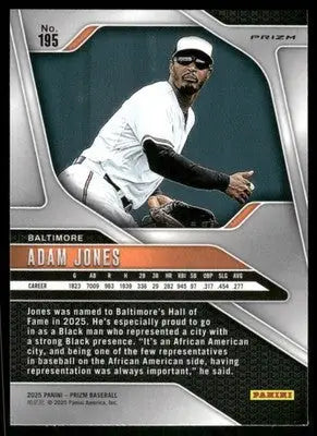 2025 Panini Prizm Baseball Adam Jones #195 Baseball - Baseball Card Single