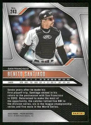 2025 Panini Prizm Baseball Benito Santiago #243 Baseball - Baseball Card Single