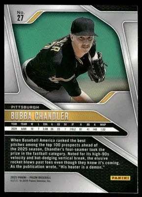 2025 Panini Prizm Baseball Bubba Chandler #27 Baseball - Baseball Card Single
