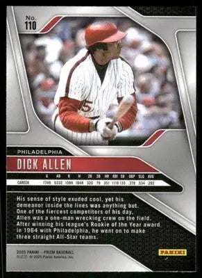 2025 Panini Prizm Baseball Dick Allen #110 Baseball - Baseball Card Single