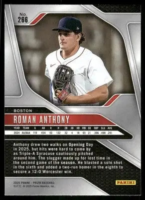 2025 Panini Prizm Baseball Roman Anthony #266 Baseball - Baseball Card Single