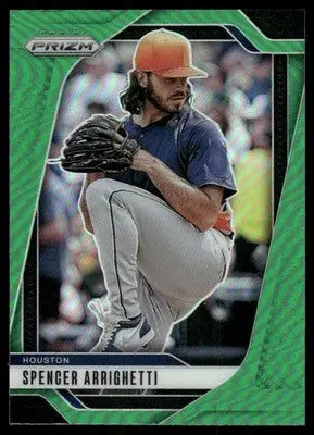 2025 Panini Prizm Baseball Spencer Arrighetti #20 Green Baseball - Baseball Card Single