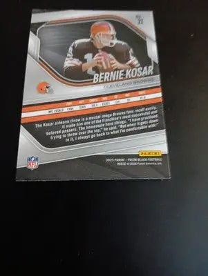 2025 Panini Prizm - Bernie Kosar #31. Cleveland Browns. NRMT+ - Football Card Single