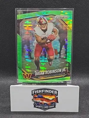 2025 Panini Prizm - Brian Robinson Jr. #141 Neon Green Pulsar Prizm - Football Card Single