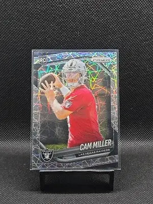 2025 Panini Prizm Cam Miller Lazer Prizm #362 Las Vegas Raiders RC - Football Card Single