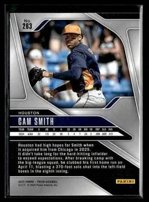 2025 Panini Prizm Cam Smith #263 RC Houston Astros