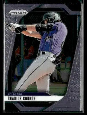 2025 Panini Prizm Charlie Condon #142 Colorado Rockies