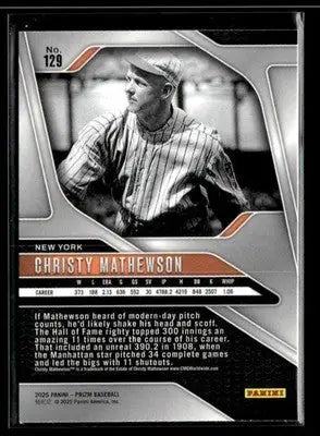 2025 Panini Prizm Christy Mathewson #129 New York Giants