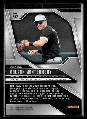 2025 Panini Prizm Colson Montgomery #262 Chicago White Sox