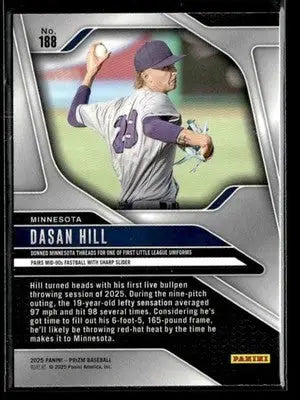 2025 Panini Prizm Dasan Hill #188 Minnesota Twins