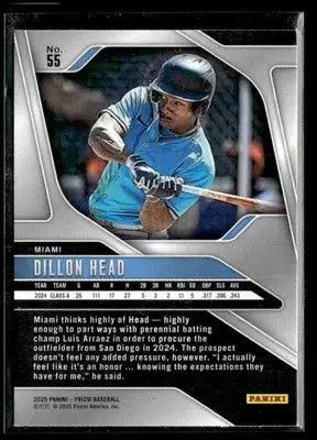 2025 Panini Prizm Dillon Head #55 Miami Marlins