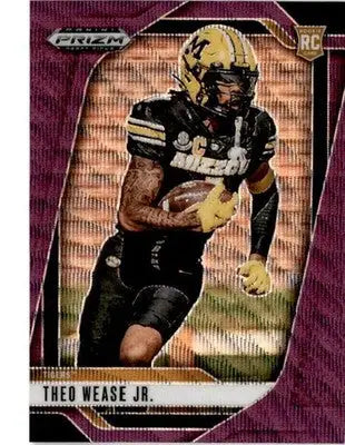 2025 Panini Prizm Draft Picks #72 Theo Wease Jr. Prizms Purple Wave - Football Card Single