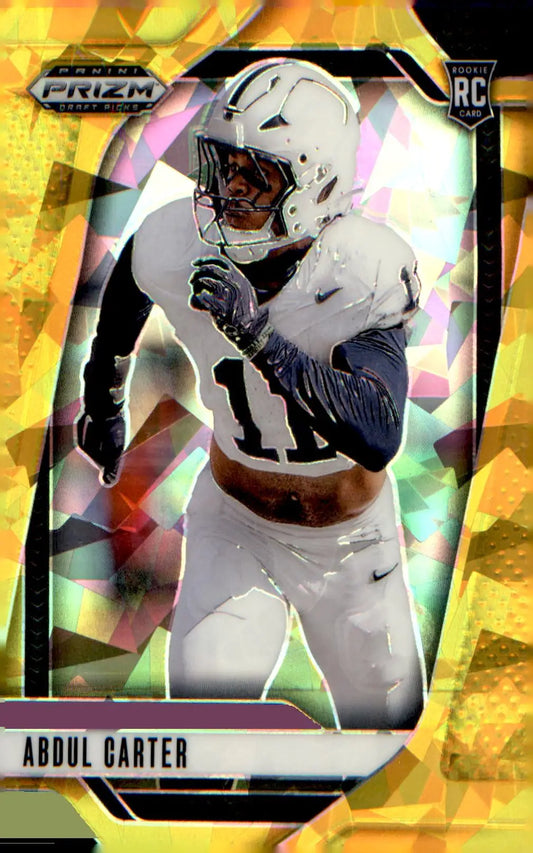 2025 Panini Prizm Draft Picks Prizms Gold Ice #102 Abdul Carter
