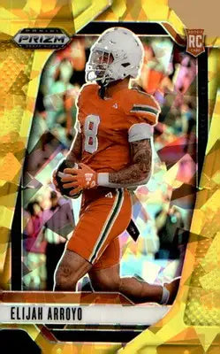 2025 Panini Prizm Draft Picks Prizms Gold Ice #141 Elijah Arroyo - Football Card Single