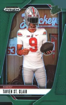 2025 Panini Prizm Draft Picks Prizms Green #162 Tavien St. Clair - Football Card Single