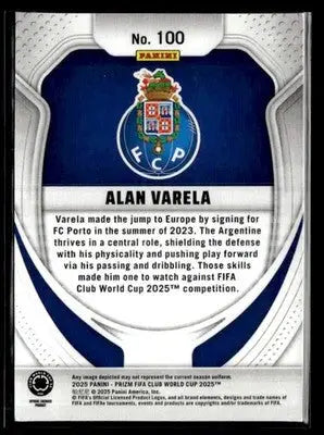 2025 Panini Prizm FIFA Club World Cup #100 Alan Varela - Soccer Card Single