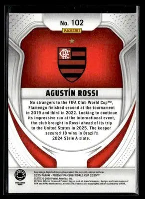 2025 Panini Prizm FIFA Club World Cup #102 Agustín Rossi - Soccer Card Single