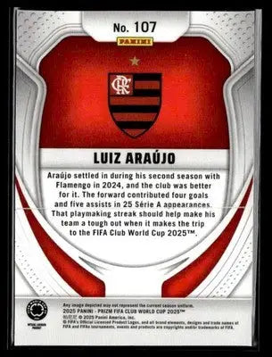 2025 Panini Prizm FIFA Club World Cup #107 Luiz Araujo - Soccer Card Single