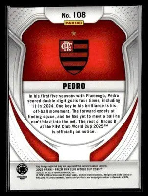 2025 Panini Prizm FIFA Club World Cup #108 Pedro - Soccer Card Single