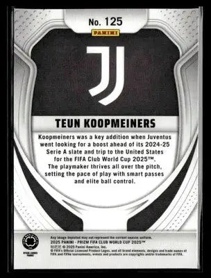 2025 Panini Prizm FIFA Club World Cup #125 Teun Koopmeiners - Soccer Card Single