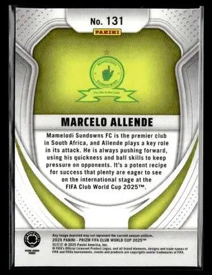 2025 Panini Prizm FIFA Club World Cup #131 Marcelo Allende - Soccer Card Single