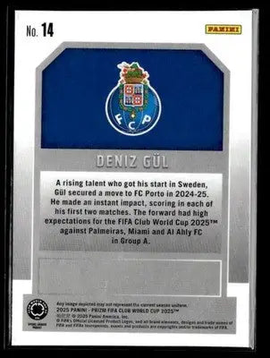 2025 Panini Prizm FIFA Club World Cup #14 Deniz Gul New Era - Soccer Card Single