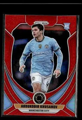 2025 Panini Prizm FIFA Club World Cup #141 Abdukodir Khusanov Red #/199 - Soccer Card Single