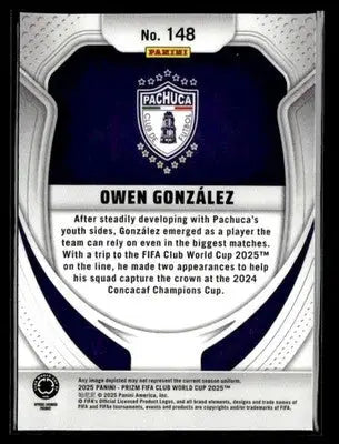 2025 Panini Prizm FIFA Club World Cup #148 Owen Gonzalez - Soccer Card Single