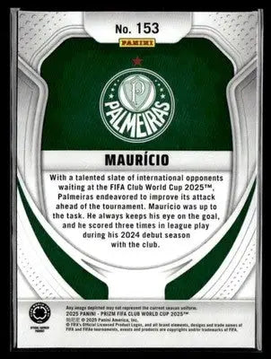 2025 Panini Prizm FIFA Club World Cup #153 Mauricio - Soccer Card Single