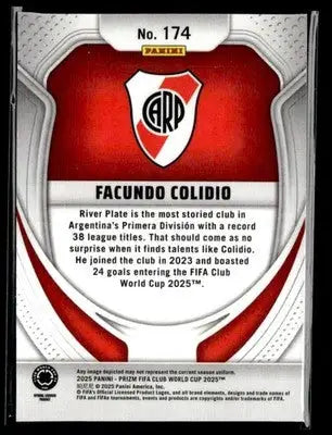 2025 Panini Prizm FIFA Club World Cup #174 Facundo Colidio - Soccer Card Single