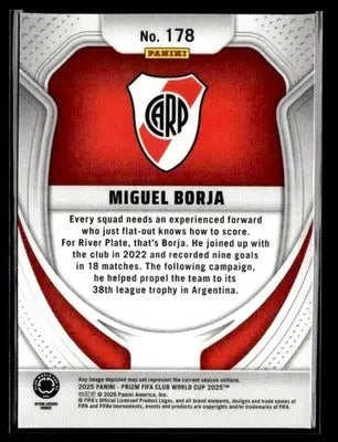 2025 Panini Prizm FIFA Club World Cup #178 Miguel Borja - Soccer Card Single
