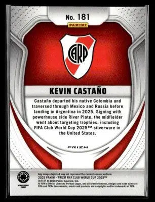 2025 Panini Prizm FIFA Club World Cup #181 Kevin Castano Ice