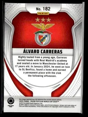 2025 Panini Prizm FIFA Club World Cup #182 Alvaro Carreras - Soccer Card Single