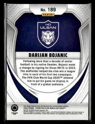 2025 Panini Prizm FIFA Club World Cup #189 Darijan Bojanic
