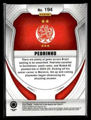 2025 Panini Prizm FIFA Club World Cup #194 Pedrinho - Soccer Card Single