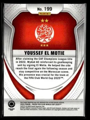 2025 Panini Prizm FIFA Club World Cup #199 Youssef El Motie - Soccer Card Single