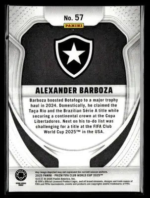 2025 Panini Prizm FIFA Club World Cup #57 Alexander Barboza - Soccer Card Single
