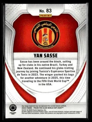 2025 Panini Prizm FIFA Club World Cup #83 Yan Sasse - Soccer Card Single