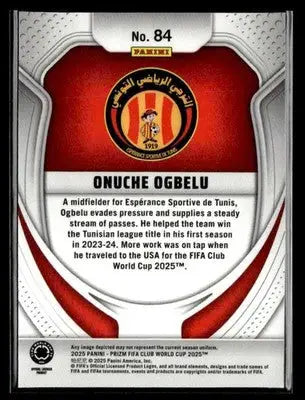 2025 Panini Prizm FIFA Club World Cup #84 Onuche Ogbelu - Soccer Card Single