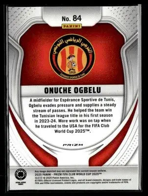 2025 Panini Prizm FIFA Club World Cup #84 Onuche Ogbelu Pandora - Soccer Card Single