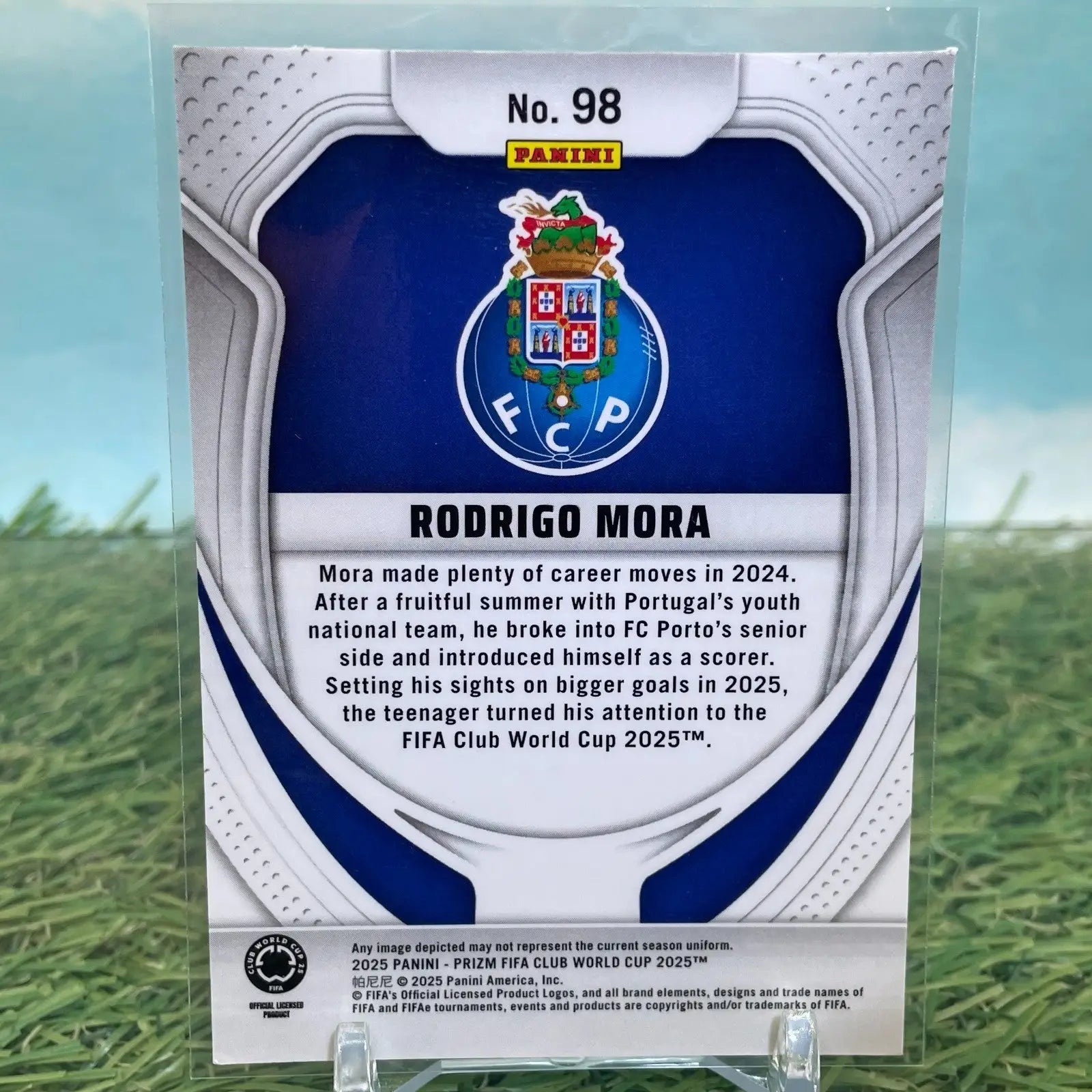 2025 Panini Prizm FIFA Club World Cup #98 Rodrigo Mora FC Porto ROOKIE (RC) - Soccer Card Single